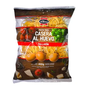 pasta tipo casera las acacias 400g tallarín al huevo