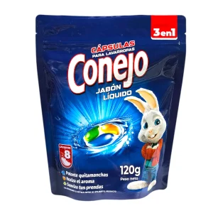 Cápsulas para Lavarropas Conejo 60g 8 Unidades