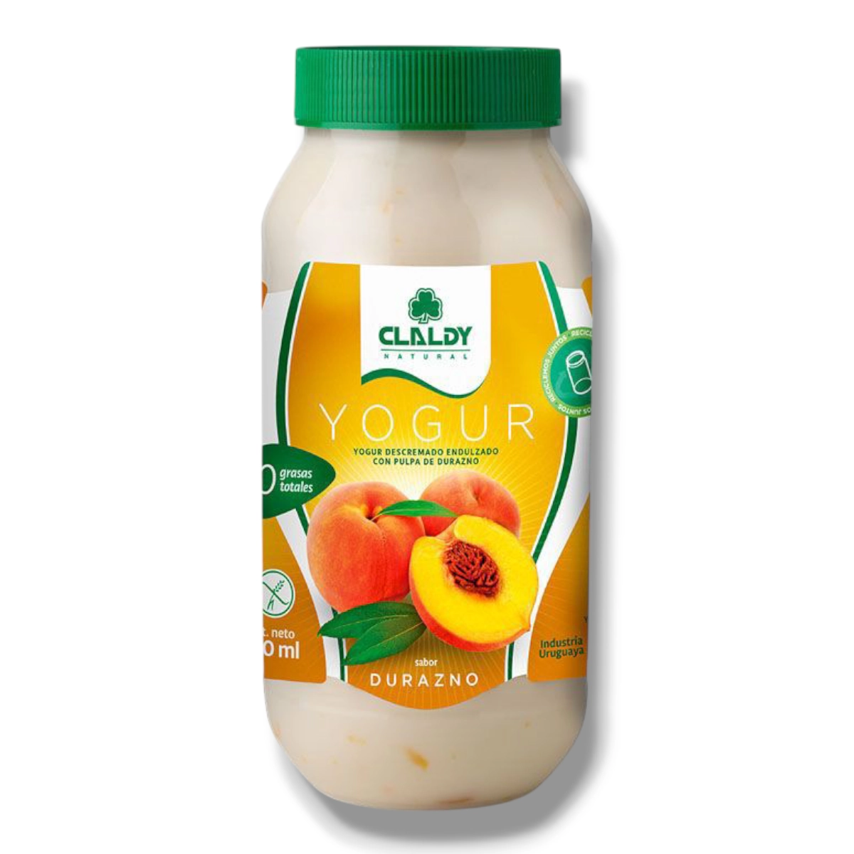 Frasco Yogur Claldy 780ml Durazno