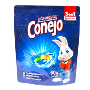 Cápsulas para Lavarropas Conejo 60g 4 Unidades