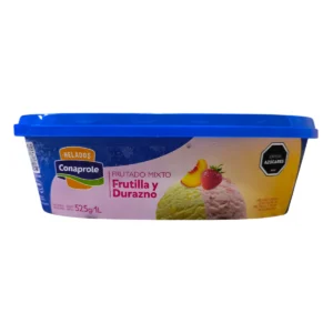 helado conaprole 1l frutilla y durazno