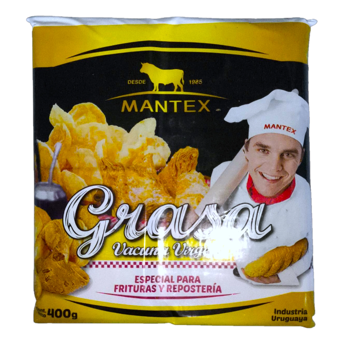 Paquete de Grasa MANTEX 400gr bovina refinada.