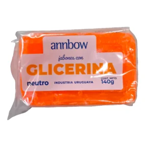 Pastilla de Jabón Con Glicerina Annbow 140g para la higiene e hidratación de la piel.