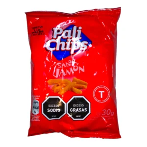 Paquete de Pali Chips Jamón 30g, papas fritas en palito sabor jamón.