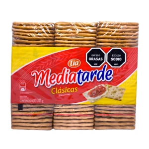 Pack Galletitas Mediatarde LIA 315g Clásicas
