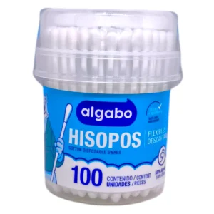 Hisopos Flexibles ALGABO Tubo de 100 Unidades