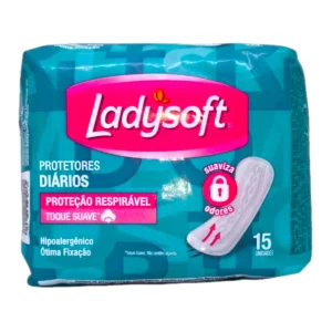 Paquete de Protectores Ladysoft 15u normal sin perfume.