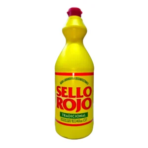 Agua lavandina desinfectante Sello Rojo Tradicional de 1 litro