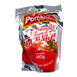 Sachet de extracto de tomate pontevedra 140g. Puré de tomate simple ideal para cocinar ricas salsas caseras.