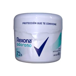 Desodorante antitranspirante Rexona Odorono en crema 60g. Protección diaria por 72h que cuida tu piel contra el sudor.