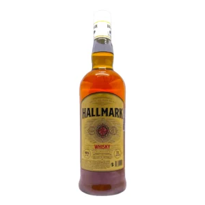 Botella de whisky hallmark 1 litro. Bebida clásica ideal para disfrutar en reuniones, previas y brindis especiales.