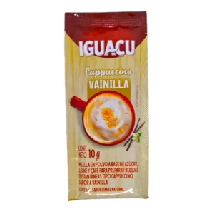Sobre individual de mezcla para Cappuccino IGUAÇU sabor Vainilla de 20g.