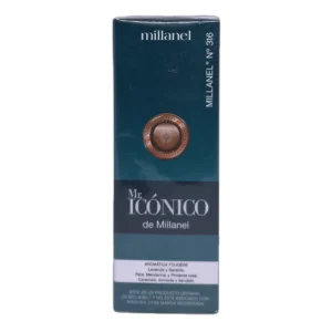 Envase de perfume MILLANEL EDP 30mL, variedad Mr. Icónico (N° 316), familia olfativa aromática fougère.