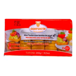 Paquete de Mini Tostadas DIATOSTA Clásicas de 240g.