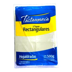 Paquete de 2 tapas rectangulares hojaldradas Pastamanía de 500 g