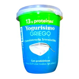 Pote grande de Yogur GRIEGO YOGURISIMO 460g Natural Sin Azúcar.