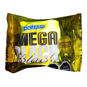 Alfajor Portezuelo Mega Black 50g con dulce de leche en Salto Uruguay