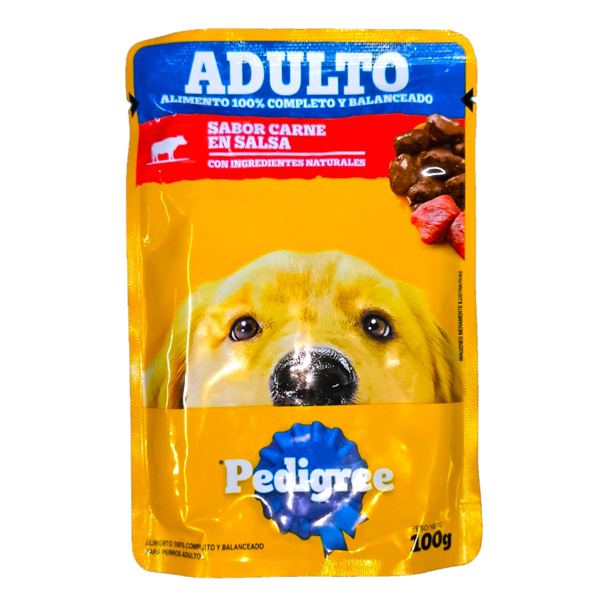 Sobre de Pedigree Adulto sabor carne en salsa de 100g