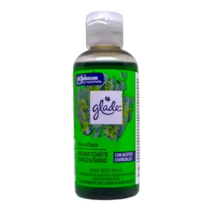 Frasco pequeño de Aromatizante Concentrado GLADE aroma Eucalipto de 100mL.