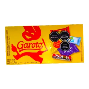 Caja de Bombonera GAROTO Surtida 220g acompañada de tableta de chocolate Nestlé.
