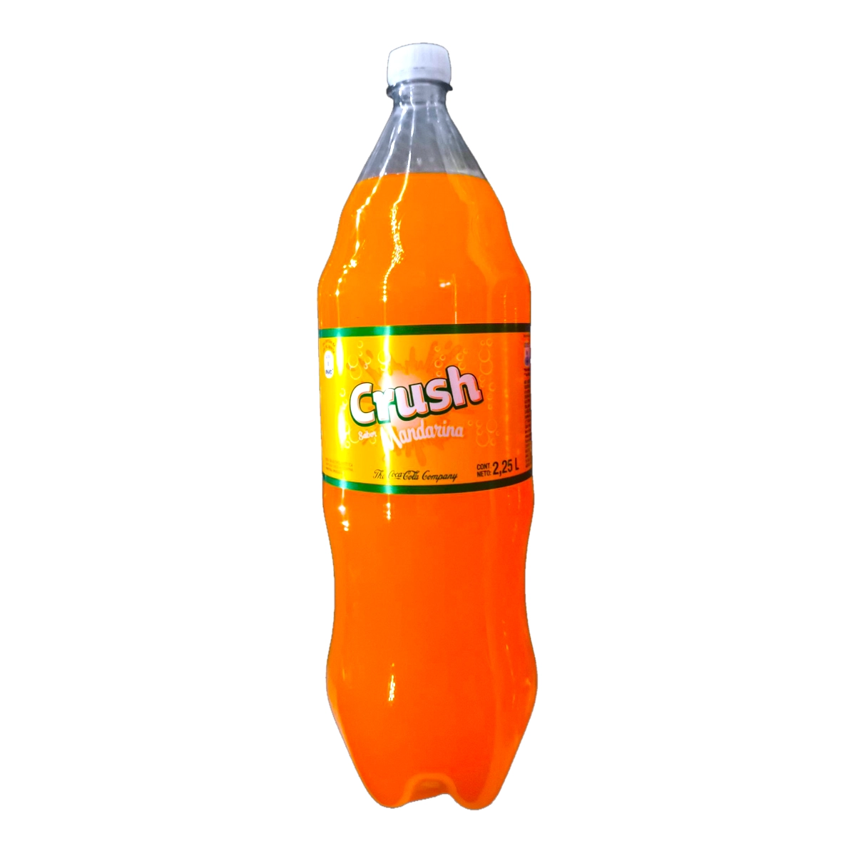 Botella de Refresco Crush de 2.25 Litros sabor Mandarina.