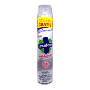 Envase de Desinfectante LYSOFORM en Aerosol fragancia Original presentación 360Cc con 60Cc extra.