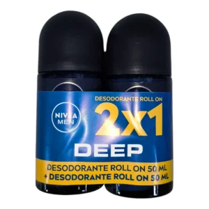 Pack promocional 2x1 de Desodorante Roll On NIVEA de 50mL cada uno.