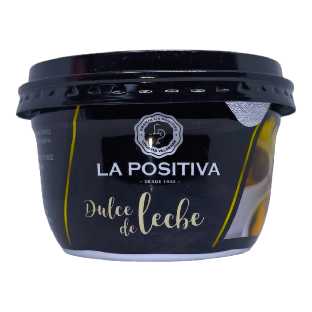 Pote de Dulce de Leche LA POSITIVA de 250g cremosa textura untable.