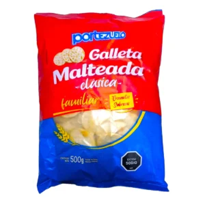 Galleta Malteada clásica Portezuelo, tamaño familiar de 500g