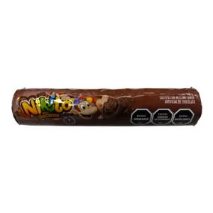 Paquete de Galletitas Rellenas NIKITO 120g sabor Chocolate.