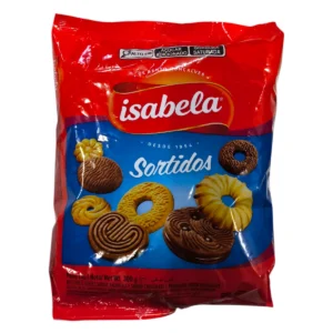 Paquete de Galletitas Surtidas ISABELA de 300g con variedad de galletas dulces.