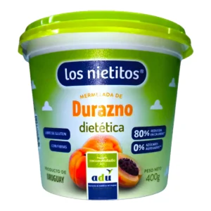 Mermelada Diet Los Nietitos 400g Durazno sin azúcar para desayunos en Salto Uruguay