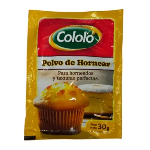 Sobre de Polvo de Hornear COLOLO 30g para repostería y panadería.