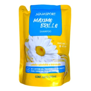 Shampoo Aquasport Máximo Brillo con manzanilla y argán de 700 ml