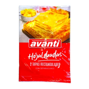 Paquete de Avanti Hojaldradas, 2 tapas rectangulares con separadores, 550 g