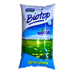 Bolsa de yogur semidescremado Conaprole Biotop sabor natural con 200 g gratis