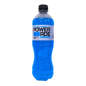 Botella de Bebida Isotónica POWERADE 600mL sabor Mountain Blast Zero sin azúcar.