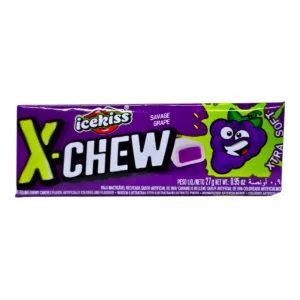 Paquete individual de Caramelos X-CHEW 27g sabor Uva.