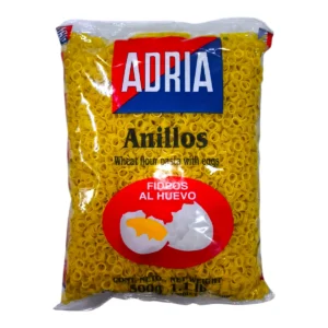 Paquete de Fideos al Huevo ADRIA 500g formato Anillos.