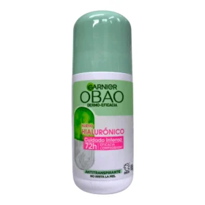 Desodorante y antitranspirante GARNIER OBAO Roll On 65g con Ácido Hialurónico.