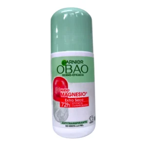 Desodorante y antitranspirante GARNIER OBAO Roll On 65g con Magnesio.