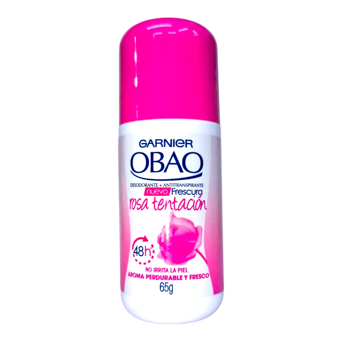 Desodorante y antitranspirante GARNIER OBAO Roll On 65g Rosa Tentación.