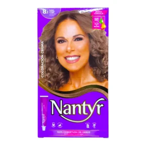 Caja de Kit Coloración NANTYR tono 8.1 Rubio Claro Cenicero.