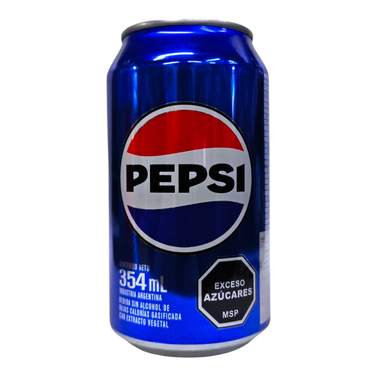 Lata de Refresco PEPSI de 354mL sabor cola.