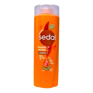 Botella de Shampoo SEDAL 190mL Restauración Instantánea con Keratina.