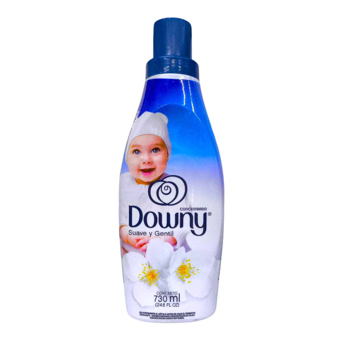 Botella de Suavizante Concentrado DOWNY de 730mL variante Suave y Gentil.